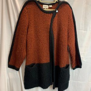 Vintage Neil Martin Super Chunky Knit Cardigan Sweater Size Large